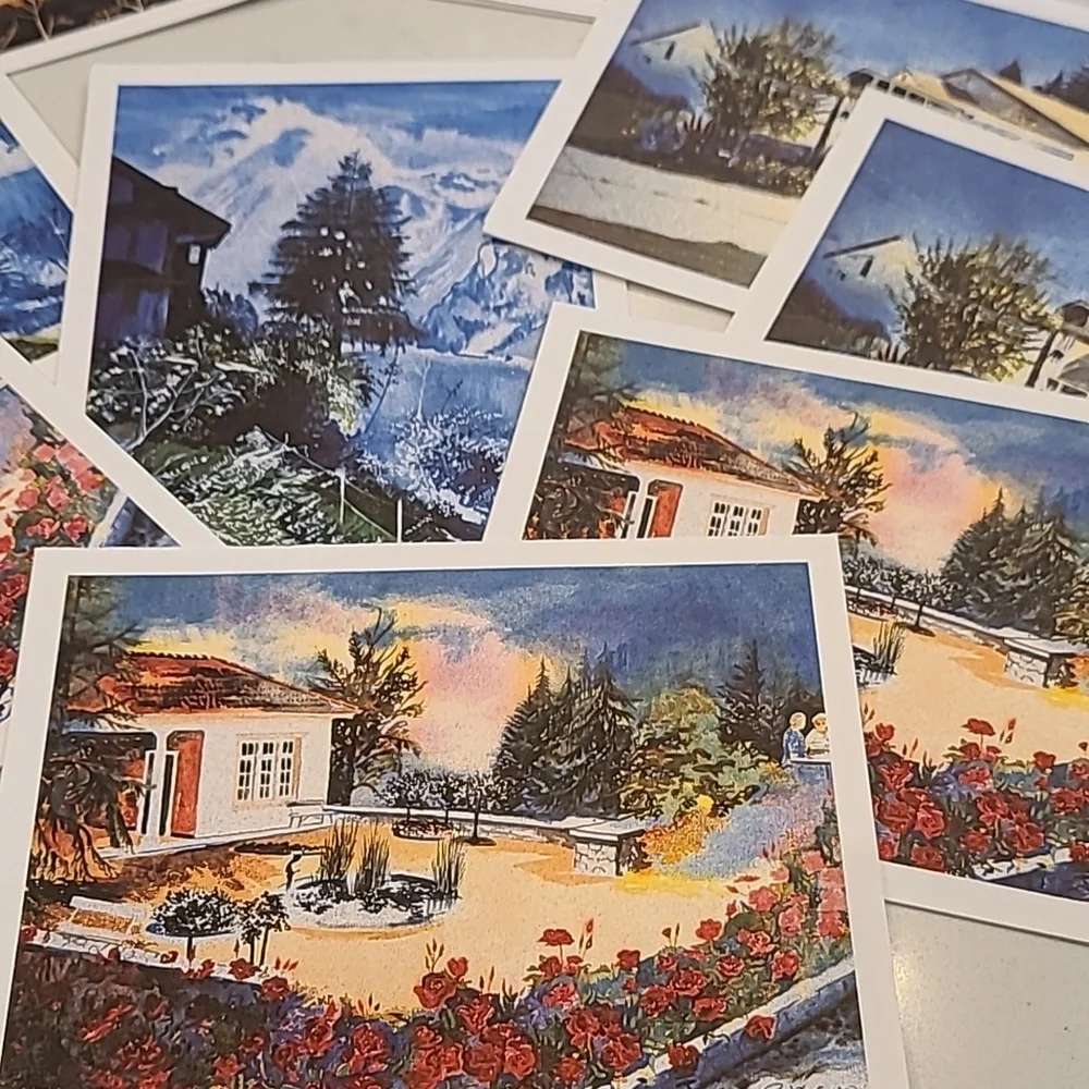 Handpanted Print Card Bundle